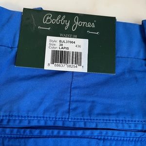 Bobby Jones Lapis Blue Size 38 Waist Pleated Shorts